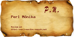Perl Mónika névjegykártya