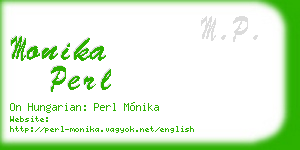monika perl business card