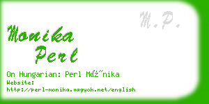 monika perl business card